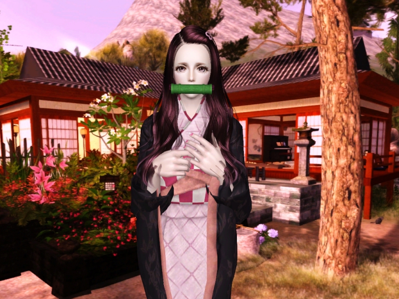Sims3 「鬼滅の刃」 竈門禰豆子