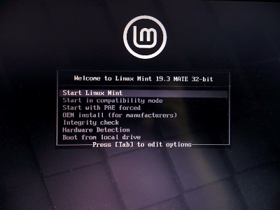 Linux Mint インストール （01）