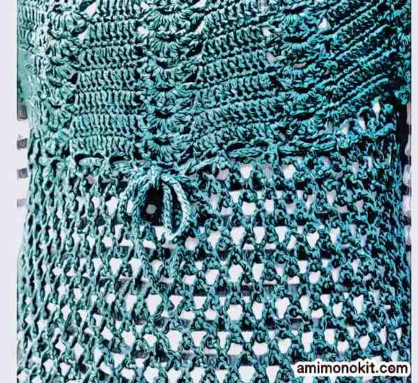 かぎ針編みチュニック手編み毛糸ピエロ2