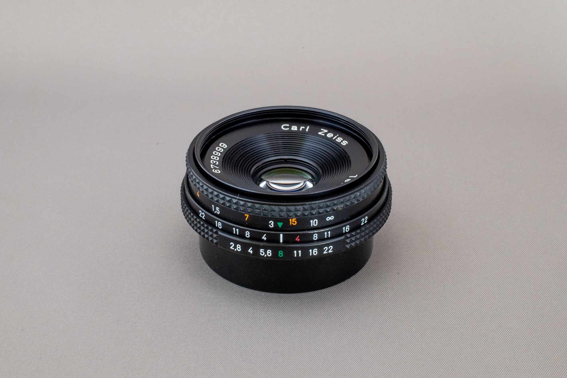 カメラ レンズ(単焦点) 美品CONTAX (CY マウント) Zeiss 45mm パンケーキ f2.8 - library 