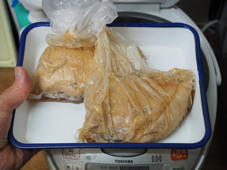 鶏むね肉の鴨ロース炊飯器011