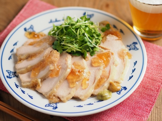 鶏むね肉炊飯器ぽん酢サラダ031
