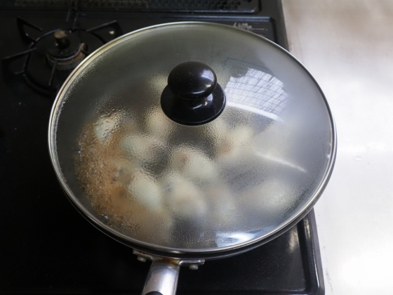 牡蠣のフライパン炊き込みご飯016