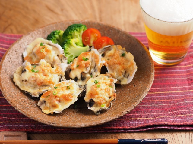 牡蠣の明太チーズ焼き023