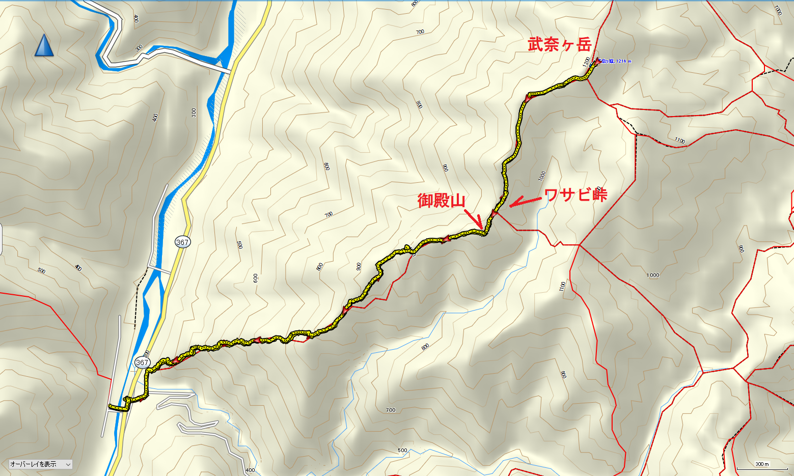 2022武奈ヶ岳/地図