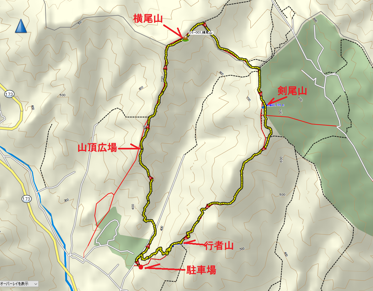 2022横尾山/地図