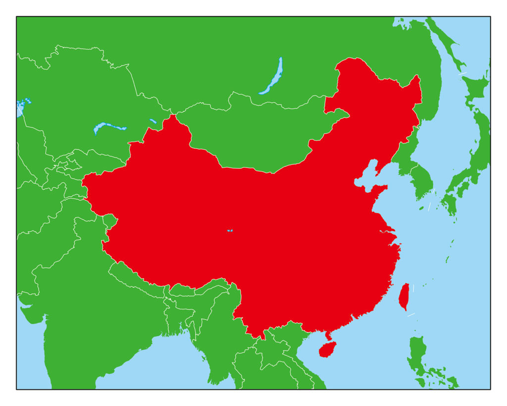 中国・台湾地図-赤-1024x819