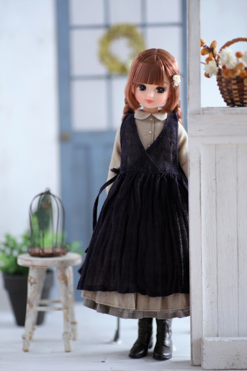 リカちゃんキャッスル クリスマスモデルリカちゃん ドレス ブーツ - 人形
