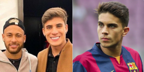 Neymars new 22 year old stepfather and Bartra