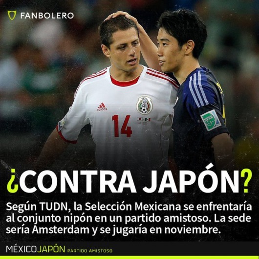 Mexico could play Japan in November 2020