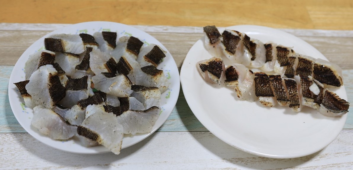 ヲタキッシュ 利尻島で釣り三昧のブログ 釣った魚を熟成させて お刺身で食べました シマゾイ アブラコ
