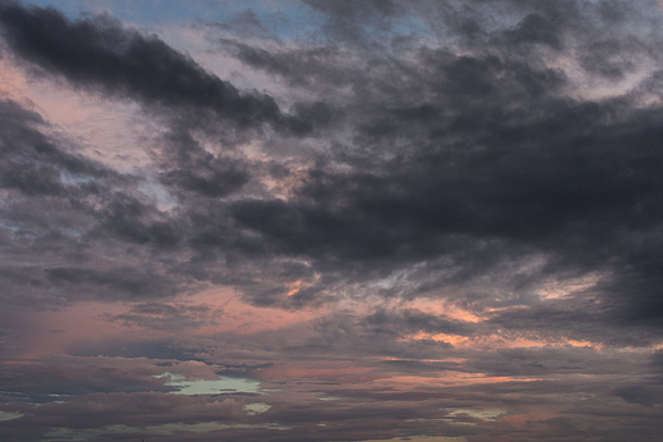 夕空の雲