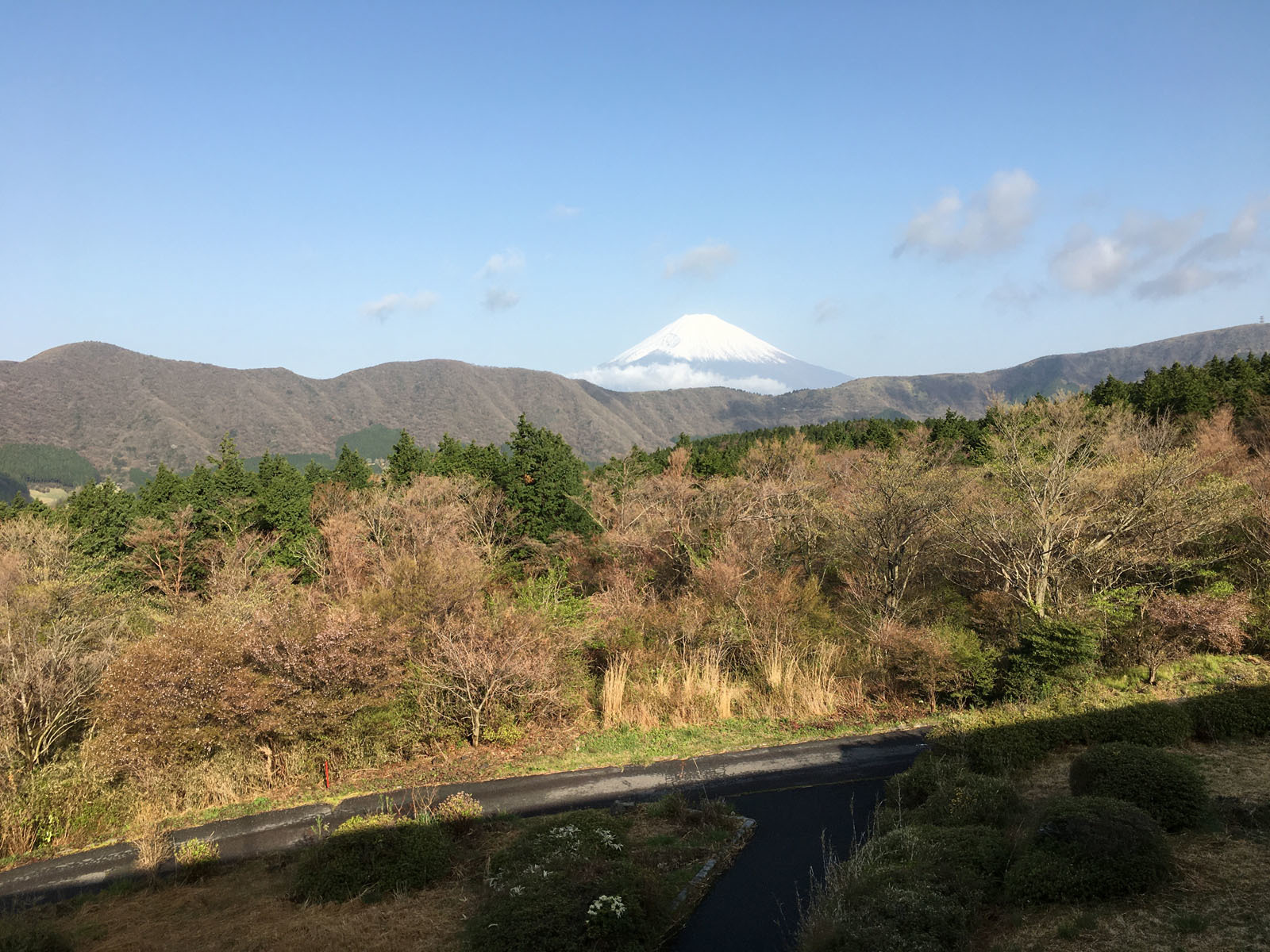 窓からの富士山